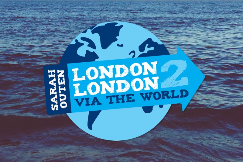 Logo design for Sarah Outen's London2London expedition. Sarah Outen MBE FRGS is an athlete and adventurer. She was the first woman and the youngest person to row solo across the Indian Ocean and also the Pacific Ocean from Japan to Alaska.