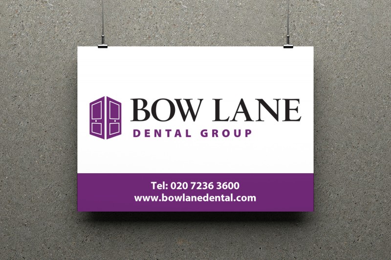 Identity design for the Bow Lane Dental Group, one of the UK's leading dental practices.